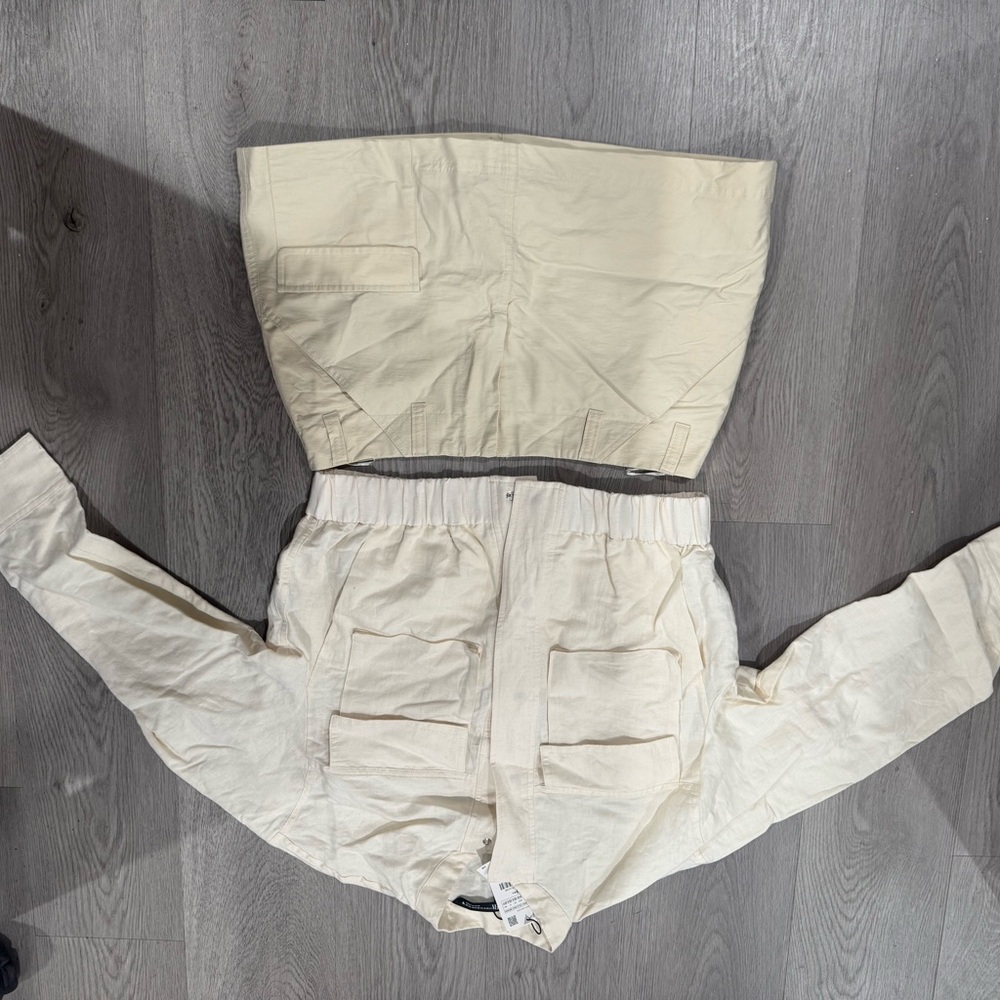 Kids Beige Cargo Pants